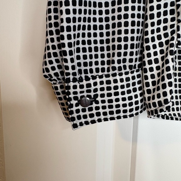 MNG Suits by Mango Black & White Blouse - Picture 3 of 5